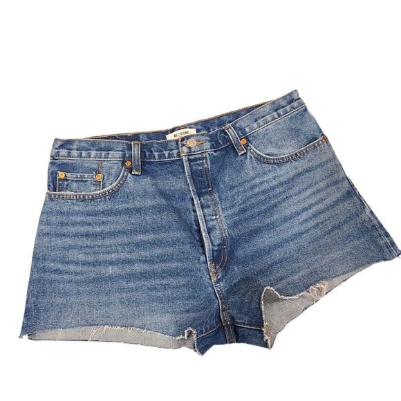 Re/done 70s High Rise Short, Button Fly | 32 - Picture 2 of 8